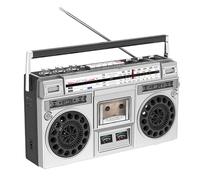 Cassette Boombox Retro Player with Bluetooth and USB Playback - Features Recording Function for Family Gatherings and Travel