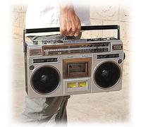 Cassette Boombox Retro Speaker | USB/Micro SD Slots | Aux In | Headphone Jack | Converts Cassettes to USB/SD | Ideal for Family Gatherings & Travel