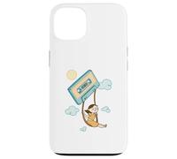 Cassette Daydream - Girl Swinging on a Tape in Clouds Case for iPhone 13
