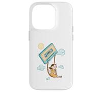 Cassette Daydream - Girl Swinging on a Tape in Clouds Case for iPhone 14 Pro