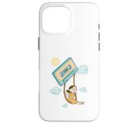 Cassette Daydream - Girl Swinging on a Tape in Clouds Case for iPhone 16 Pro Max