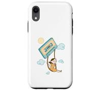 Cassette Daydream - Girl Swinging on a Tape in Clouds Case for iPhone XR