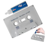 Cassette Head Cleaner - Audio Cassette Head Cleaner Demagnetizer, Dust Remover, Compact Care Kit, Dust Remover Audio Maintenance Set | High-Frequency Sound for Boombox Home Deck Recorder