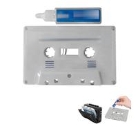 Cassette Head Cleaner Clean Cassette Tapes Head Cleaning Fluids Care Cassette Tape Care Maintenance Kit Cd Cleaner Disc for Cd Player and Demagnetizer for Cassette Player