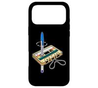 Cassette Pen Hack Retro 80s Old School Tape Fix Rewind Funny Case for iPhone 17 Pro Max