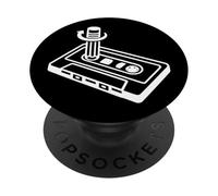 Cassette Pencil Rewind 80s 90s Retro Mixtape Art PopSockets Adhesive PopGrip