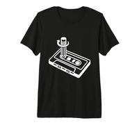Cassette Pencil Rewind 80s 90s Retro Mixtape Art Premium T-Shirt