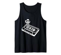 Cassette Pencil Rewind 80s 90s Retro Mixtape Art Tank Top