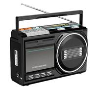Cassette Player Multi-Function Vintage| Bluetooth 5.1, USB Recording, AM/FM/SW Radio, Karaoke & Tape Digitization - Dual Power AC/DC (No batteries included)
