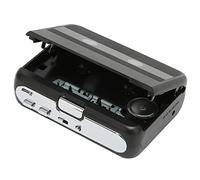 Cassette Player, Portable Bluetooth 5.0 Cassette Player with Headphone Auto Reverse Function Stereo Cassette Player with FM Radio Function](Black)