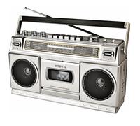 Cassette Player Recorder, Portable Tape Player with USB/Bluetooth/AM/FM Radio Stereo, Built-in Microphone Recorder,Cassette to MP3 Converter,2×3w Big Speaker,Earphone Jack,Retro (Silver)