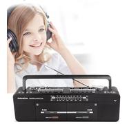 Cassette Player Recorder with AM/FM Radio, Double Tape Boombox, MP3/U Disk/TF Card Playback, One-Click Recording, Classic Style