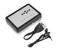 Cassette Player USB Converter to for mp3 Auto Reverse Tape Recorder for Old Cassettes No PC Required Black 11x9cm