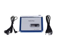 Cassette Player with Built-in Transmitter, Auto Reverse, Volume Adjustment, Headphone Jack, Five Function Buttons