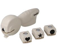 Cassette Punch Die Cutter Set with 4 Cartridges Basic Shapes 16 mm.
