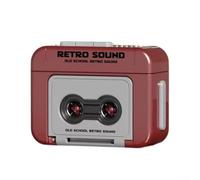 Cassette Recorder Keychain Retro ABS Red Audio Recorder Pendant