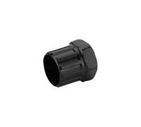 Cassette Removal Tool Black Metal Bicycle Freewheel Extractor for | High carbon steel construction with hexagonal head for wrench compatibility and ribbed body for stability during cassette
