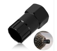 Cassette Removal Tool for Shimano Bike Freewheel Cassette Tool Carbon Steel Bicycle Freewheel Lockring Remover for SunRace ATX Mountain Bike Road Bikes EBike Hub Motor Maintenance Accessories, Black