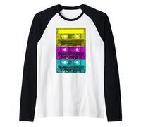 Cassette Retro Music 80s and 90s Raglan Baseball Tee