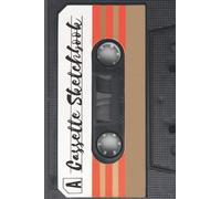 Cassette Sketchbook: Retro cassette sketchbook with 100 blank pages 6” x 9” perfect for everyday use | A journal with perfectly spaced to leave plenty of room for writing and note or memo