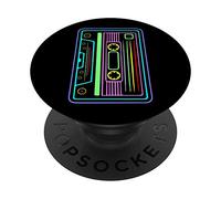 Cassette Tape - 80s 90s Music - Retro Vintage Disco Party PopSockets PopGrip: Swappable Grip for Phones & Tablets