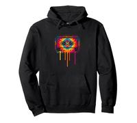 Cassette Tape Audio Mixtape Music Tie Dye Splatter Retro 80 Pullover Hoodie