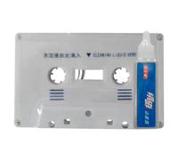 Cassette Tape Cleaner - Compact Cleaning Solution Kit | Dust Remover for Boombox, Home Stereo Deck, Recorder and Cassette Player Maintenance