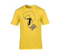 Cassette Tape Collection, Iconic Legend No.3- Tom WAITS Mens t-Shirt Yellow