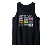 Cassette Tape Music Retro 80s Old School Playlist Mixtape Tank Top