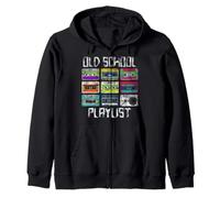 Cassette Tape Music Retro 80s Playlist Zip Hoodie