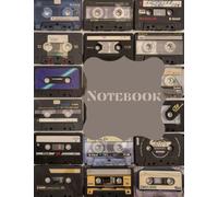 Cassette Tape Nostalgia Notebook 80 Page: 90s Nostalgia Cassette Tape Notebook, Retro Notebook, 80 Page College Rule, Notebook, Cassette Tape Nostalgia, Cassette Notebook