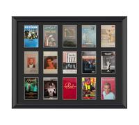 Cassette Tape Storage Shadow Box Display Stand,Cassette Tape Display Frame,Cassette Tape And case Display Frame,15 Cassette Rack Display cabinet,Music Tape Storage Display Rack,Audio Storage Solution.