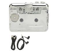 Cassette Tape to MP3 Player, Portable Cassette Player with Auto Reverse, 3.5mm Headphone Jack and Type C USB Cable, Compatible with Vista 7 OS X Linux for Walkman Music