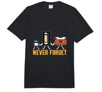 Cassette Tape Video Tape Floppy Disk We Will Never Forget Comfort Colors Adult Heavyweight T-Shirt