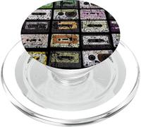 Cassette Tapes 1980s Music Distressed Vintage Look PopSockets PopGrip for MagSafe