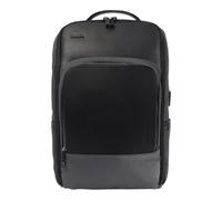 Cassia Chelsea USB Laptop Backpack - 19L Water-Resistant Business & Travel Bag, Waterproof Polyester & Leather, Men’s Backpack