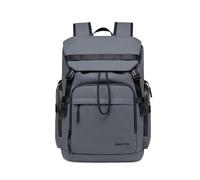 Cassia Laptop Backpack - 17.8L Water-Resistant Polyester Travel & Work Bag with Laptop Pockets, Multi-Function Compartments, Trolley Strap - Fits 15.6” Laptop