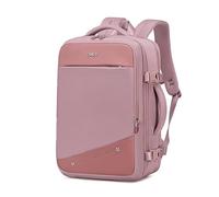 CASSIA LONDON Travel Backpack 30.5L for 15 Inch Laptop - 180° Open Design, USB Charging, Dual-Use Backpack & Travel Case with Hidden Back Pocket Purple