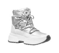 Cassia Metallic Nylon and Leather Boot - female - Michael Kors - Winter Boots - Gray - 7 UK - Shoes 7 UK