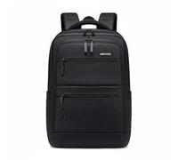 Cassia Water-Resistant Laptop Backpack - 15.6” Business & Travel Bag with Hidden Pocket, Key Holder, Multi-Function Zipper Pockets & Trolley Strap, Black
