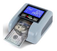Cassida Quattro Fast Automatic Currency Counterfeit Detector with Advanced Sensors (UV,MG,IR,MT,Thickness,Size) - All-Orientation Feeding - Rechargeable Battery - 3.5" Value & Pass/Fail Display