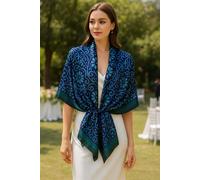 Cassie Wedding Guest Summer Scarf Shawl Lemon Daisy Accessories Midnight One Size