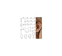 CASSIECA 21Pcs Helix Piercing Jewellery Hypoallergenic Flat Back Earrings