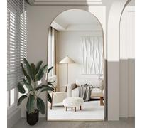 CASSILANDO Gold Arched Full-length Mirror 180x80cm Floor with Standing Aluminum Alloy Frame Large Dressing, Hanging or Leaning, Full Body Mirrors for Bedroom Living Room