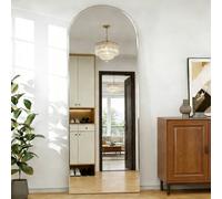 Cassilando Silver Arch Full Length Mirror/floor Mirror 162X53Cm/63.77X20.86 In Full Length Standing Hanging Or Leaning Wall Mirror