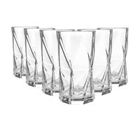 Bormioli Rocco Cassiopea Geometric Highball Cocktail Glasses Set - 480ml - Pack of 6