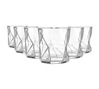 Bormioli Rocco 6x Cassiopea Whisky Glasses Water Old Fashioned 330ml Clear