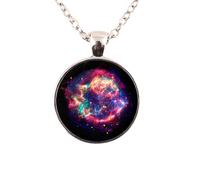 Cassiopeia Nebula Necklace,Galaxy necklace Space universe pendant Necklace,Vintage Corrente de prata Skyrim Necklace my orders