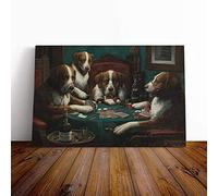 Cassius Marcellus Coolidge Dogs Playing Poker Canvas Print 30x20 Inch