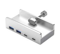 casstaly 4 Ports USB 3.2 HUB 3.2 Aluminium Power Supply USB3.2 Splitter Adapter Clip Multi Concentrator 10G PC Accessories Hub,A